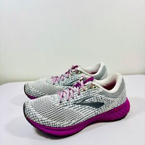 Brooks Revel 3 Knit Top Running Gray Purple Shoes Women's Size 8